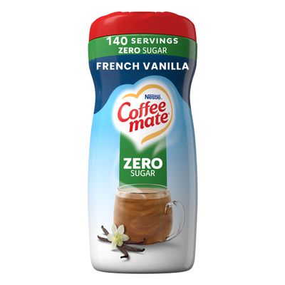 Nestle Coffee mate Zero Sugar French Vanilla Creamer  Gluten & Lactose Free, Rich & Smooth Non Dairy Powder, Powdered Coffee Creamer About 140 Servings (3/4 tsp per serving)(10.2 oz)