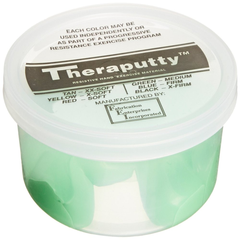 CanDo TheraPutty Standard Exercise Putty, Green: Medium, 50 lb