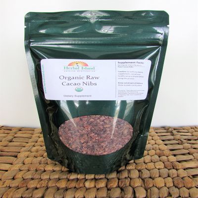 Cacao Nibs Raw 1 LB or 16 OZ Pure Organic Certified Cocoa with Free Shipping