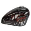 310 Cremation Urn Blk Live to Ride Motorcycle Tank view 1