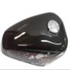 310 Cremation Urn Blk Live to Ride Motorcycle Tank view 2