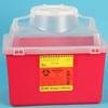 Sharps Collector, 14 Qt, Large Funnel Cap, Clear Top, Ea view 1