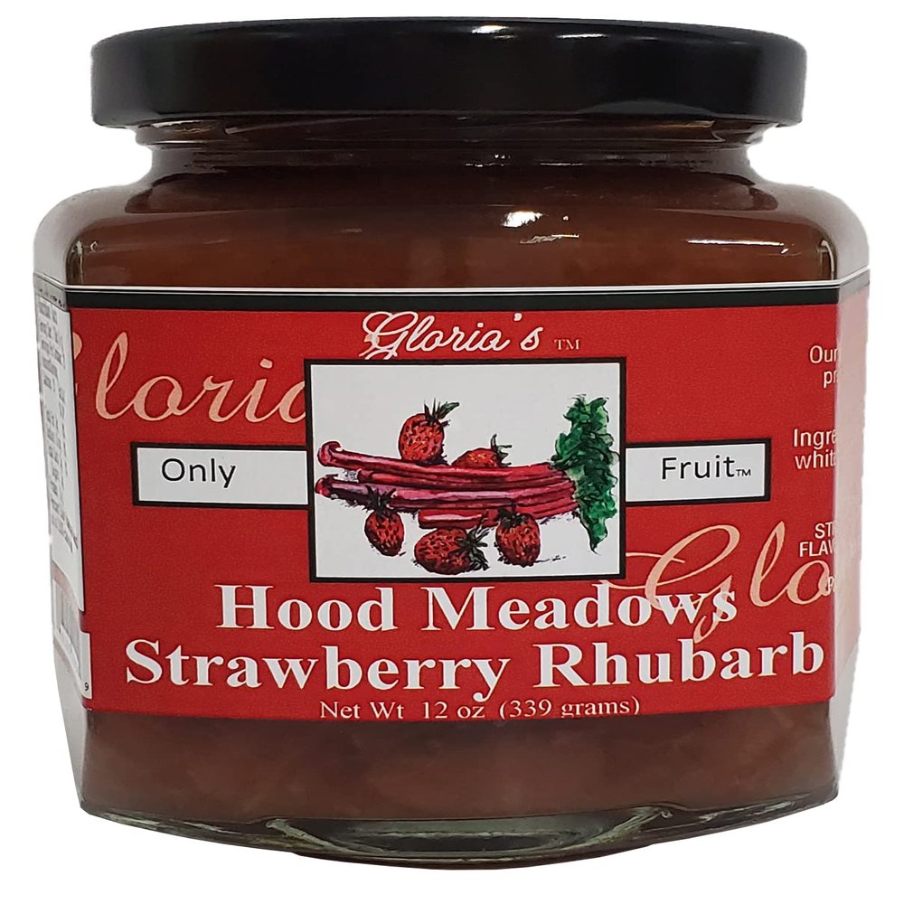 Hood Meadows Strawberry Rhubarb By Gloria's Gourmet: (12 Oz. Jar)