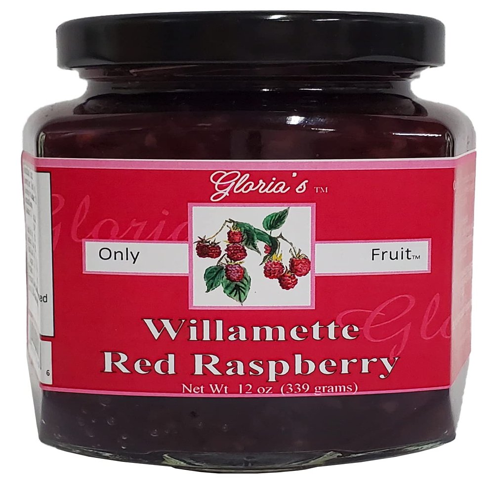 Willamette Red Raspberry Jam By Gloria's Gourmet: (12 Oz. Jar)