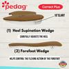 pedag Correct Plus | German Handmade 3/4 Length Wedge for Oversupinators | Vegetable Tanned Leather Top Rubber Orthotic Footbed | 1 Pair, Medium (Size 8-10 Women) view 2