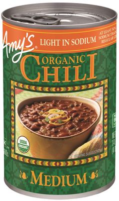 Amy's Chilis, Light in Sodium Organic Medium Chili, 14.7 Ounce