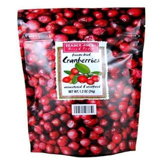 Trader Joe's Freeze Dried Cranberries, 1.2 oz (Pack of 2)