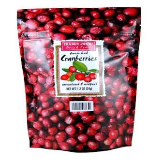 Trader Joe's Freeze Dried Cranberries, 1.2 oz (Pack of 2)
