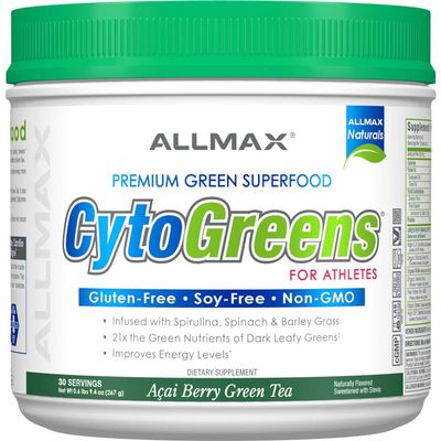 ALLMAX Naturals, CYTO-Greens, Premium Green Superfood, Acai Berry Green Tea, 30 Servings