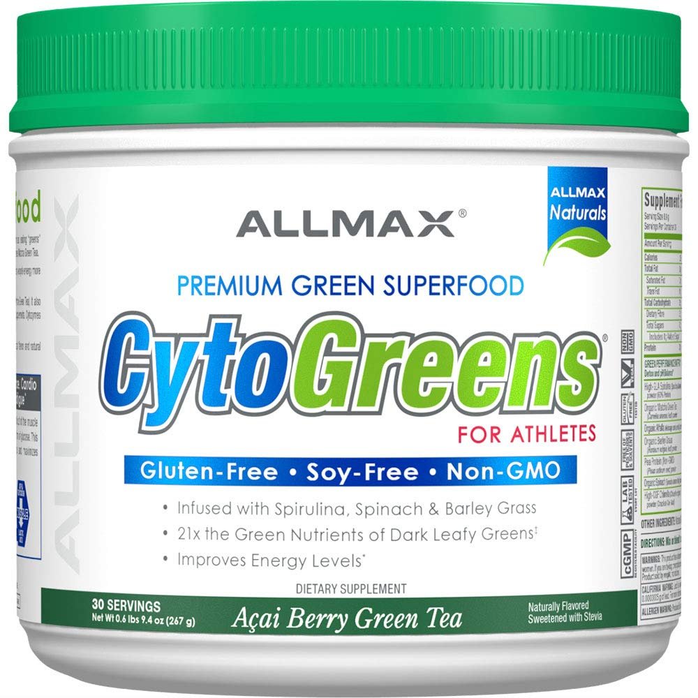 ALLMAX Naturals, CYTO-Greens, Premium Green Superfood, Acai Berry Green Tea, 30 Servings