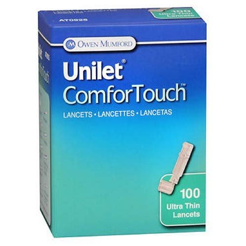Unilet ComforTouch Ultra Thin Lancets 28 Gauge - 100 ct, Pack of 6
