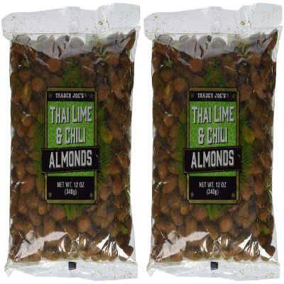 Trader Joe's Thai Lime & Chili Almonds (Pack of 2)