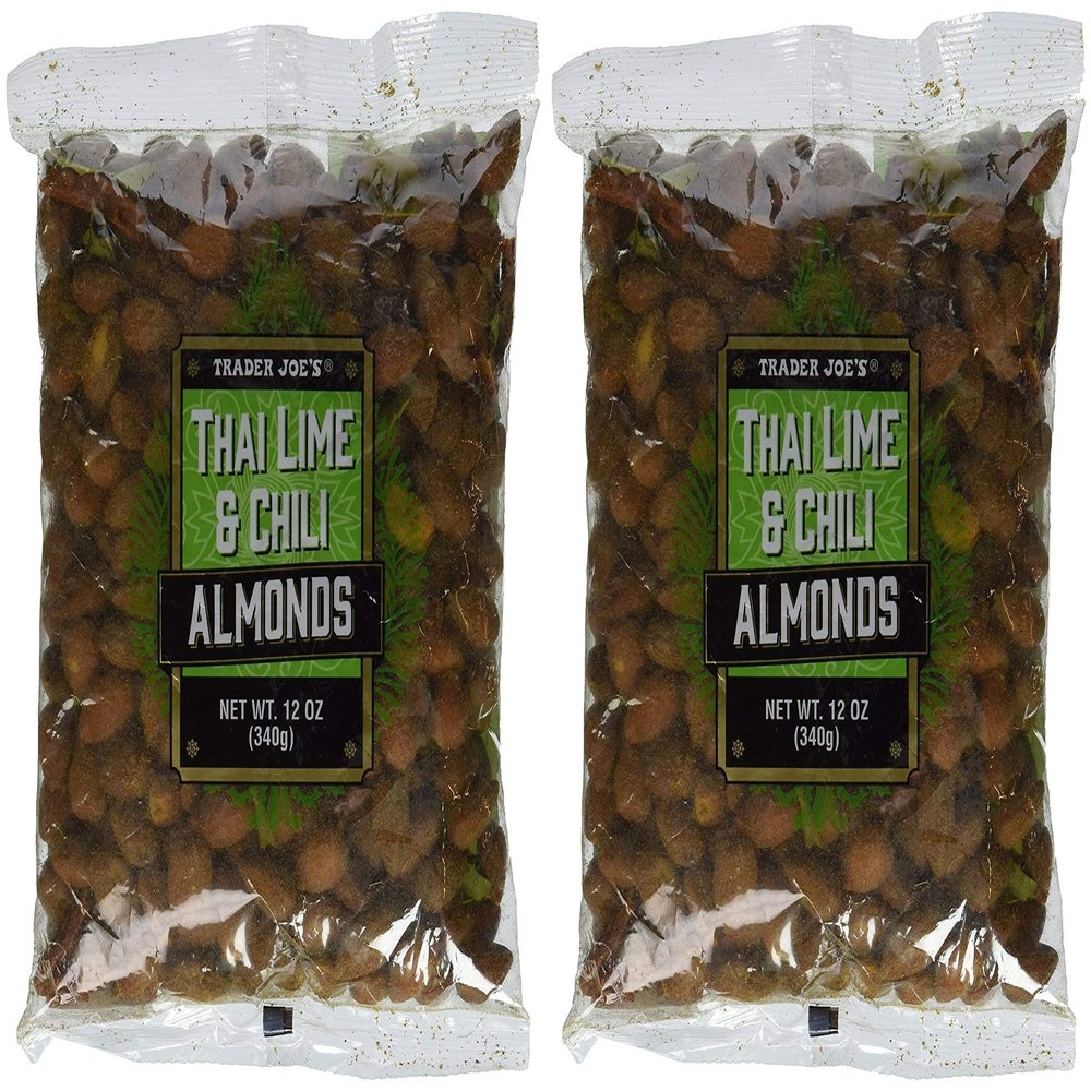 Trader Joe's Thai Lime & Chili Almonds (Pack of 2)