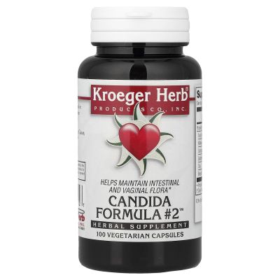 Kroeger Herb Co Candida Formula #2, 100 Vegetarian Capsules