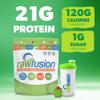 Rawfusion 4lbs- Raw Plant Based Protein Powder, Natural Chocolate - 21g of Protein, Vegan, Low Net Carbs, Gluten Free, Lactose Free, Soy Free, Non-GMO. view 3
