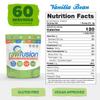 Rawfusion- Vegan Protein Powder, Vanilla Bean - 60 Servings 21g of Plant Based Protein, Low Net Carbs, Non-Dairy, Gluten/ Lactose Free, Soy Free, Kosher, Non-GMO, 4lbs Pound view 2