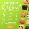 Smart for Life High Protein Cookie Diet - Variety Pack - Chocolate Chip 1 Week, Oatmeal Raisin 1 Week, Blueberry 1 Week (3 Weeks Total) - Low Carb Cookies Meal Replacement - High Fiber Cookies view 2