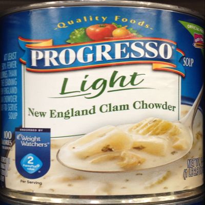 Progresso Soup NEW ENGLAND CLAM CHOWDER Light 18.5oz (5 Cans)