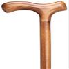 Walking Cane Men's Fritz-Handle Cane. Stylish Scorched Beechwood. Handsome Indeed! view 1