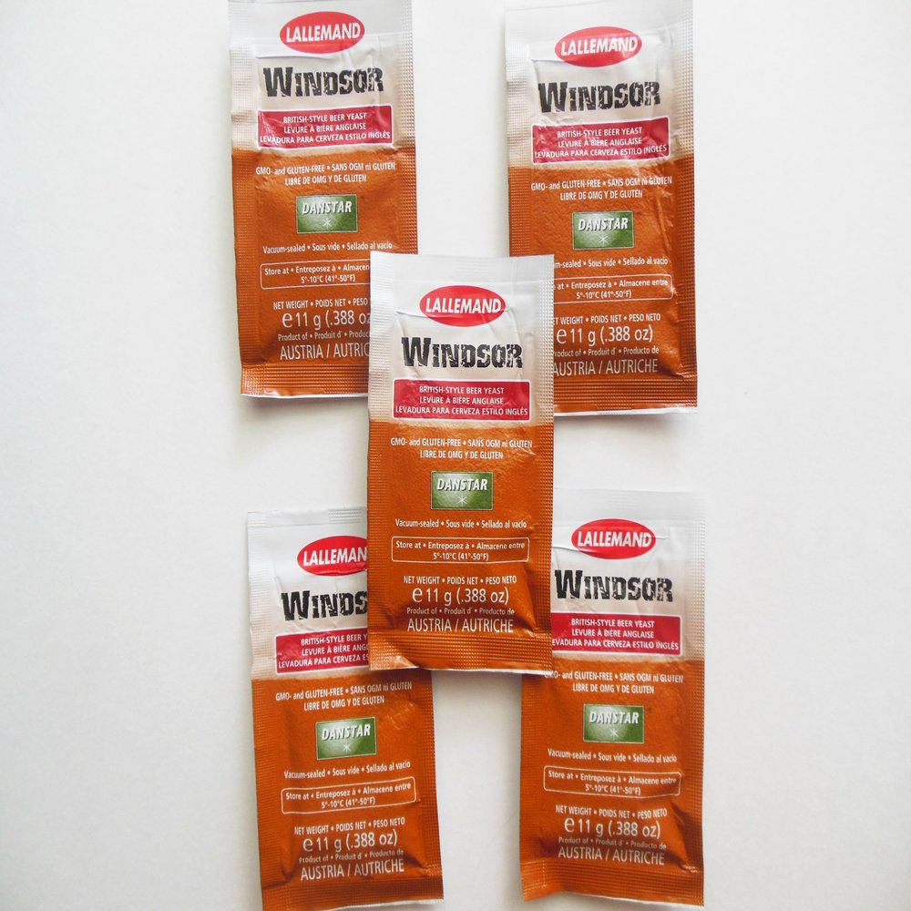 5 x Danstar Lallemand Windsor British Style Beer Yeast - 5 PACKETS