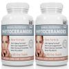 Phytoceramides Rice Based with Biotin Anti Aging Supplement, Wrinkle Remover and Facial Moisturizing with Phytoceramides Vitamin A, C, D and E, Two Bottle Pack, 120 Capsules 40mg, Gluten Free view 1