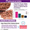Phytoceramides Rice Based with Biotin Anti Aging Supplement, Wrinkle Remover and Facial Moisturizing with Phytoceramides Vitamin A, C, D and E, Two Bottle Pack, 120 Capsules 40mg, Gluten Free view 4