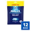 HALLS Relief Mentho-Lyptus Cough Drops, Economy Pack, 12 Packs of 80 Drops Bags (960 Total Drops) view 3
