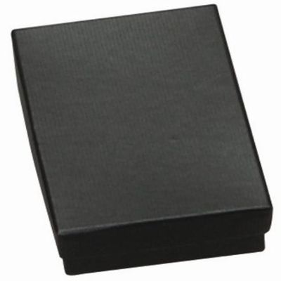 100 Cotton Filled Boxes, 2 1/8" x 1 5/8" x 3/4", Black Size #11
