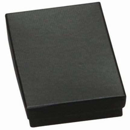 100 Cotton Filled Boxes, 2 1/8" x 1 5/8" x 3/4", Black Size #11