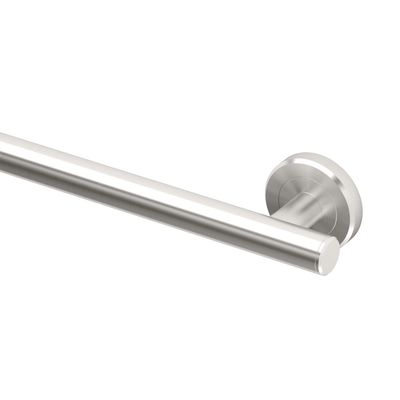 Gatco 889 Latitude II 24" Grip Bar, Satin Nickel / Wall Mounted Slim Grip Bar for Bathroom