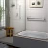 Gatco 889 Latitude II 24" Grip Bar, Satin Nickel / Wall Mounted Slim Grip Bar for Bathroom view 4