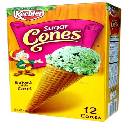 Keebler 12-Count SUGAR CONES 4oz (3 Pack)