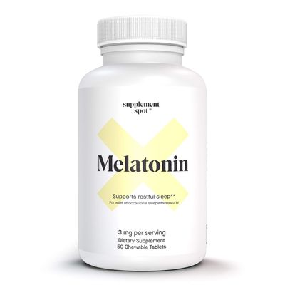 Supplement Spot Pure Melatonin 3mg Tablets to Support Restful Sleep  Fast Dissolve Melatonin - Chewable Melatonin (50 Ct)