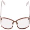 Foster Grant Women's Leelah Rectangular Reading Glasses, Matte Brown/Transparent, 52 mm, +1.25 view 2