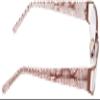Foster Grant Women's Leelah Rectangular Reading Glasses, Matte Brown/Transparent, 52 mm, +1.25 view 3
