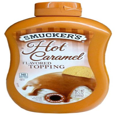 Smucker's HOT CARAMEL Flavored Topping 15.5oz (2 Pack)