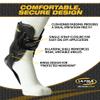 Ultra High-5 Ankle Support Brace  Everyday Stability Gear for Chronic Ankle Instability  Rigid Bilateral Shell, Boot-Ready Fit for Workers, Hikers, & Comfortable Support for Active Aging Adults - Medium view 4