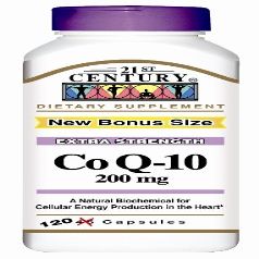 21st Century CoQ10 200 mg Capsules Maximum Strength - 120 ct, Pack of 3