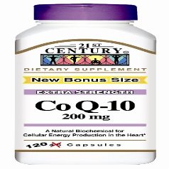 21st Century CoQ10 200 mg Capsules Maximum Strength - 120 ct, Pack of 3