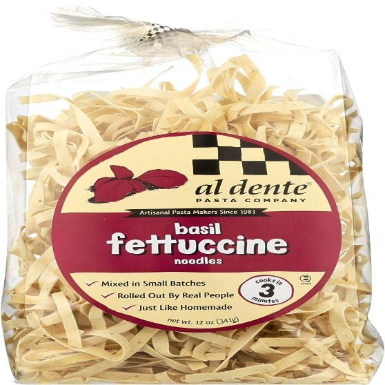 Al Dente Basil Fettucine Pasta - 12 oz