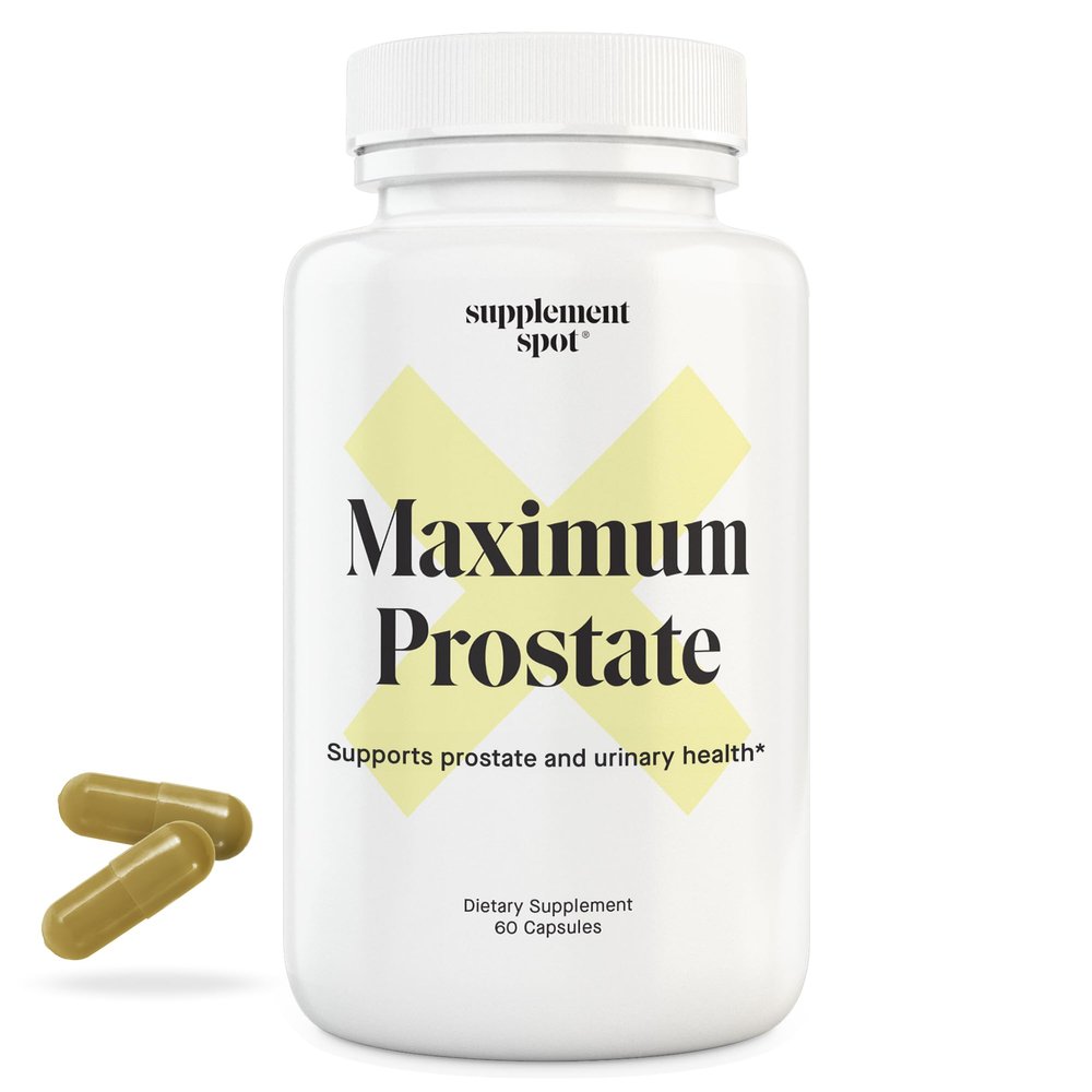 Maximum Prostate Supplements for Men 600 mg Beta Sitosterol & 100 mg DIM Per Serving Mens Health Supplements for Urinary Support & Bladder Control (60 Caps)