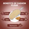 Wellbee's Cashew Flour - Gluten Free Nut Flour - Finely Ground Powder For Baking - Non GMO - No Additives - SCD Approved (1 LB.) view 2
