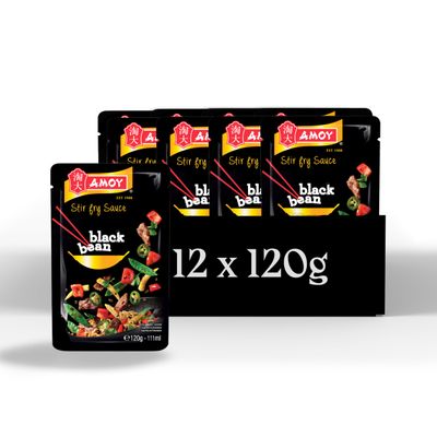 Amoy Black Bean Stir Fry Sauce 120 g (Pack of 12)