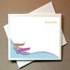 Personalized Alligator Note Cards (40 Cards and Blank Envelopes) view 1