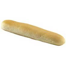 European Bakers Par Baked Plain Bread Stick, 8 inch -- 128 per case.