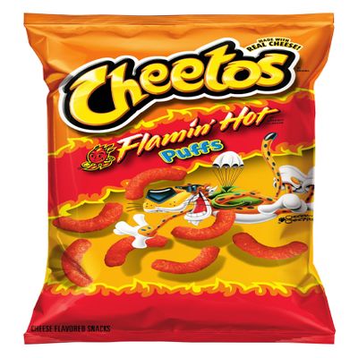 Flamin' Hot Puffs Cheese Flavored Snacks (Flamin' Hot, 8 oz)
