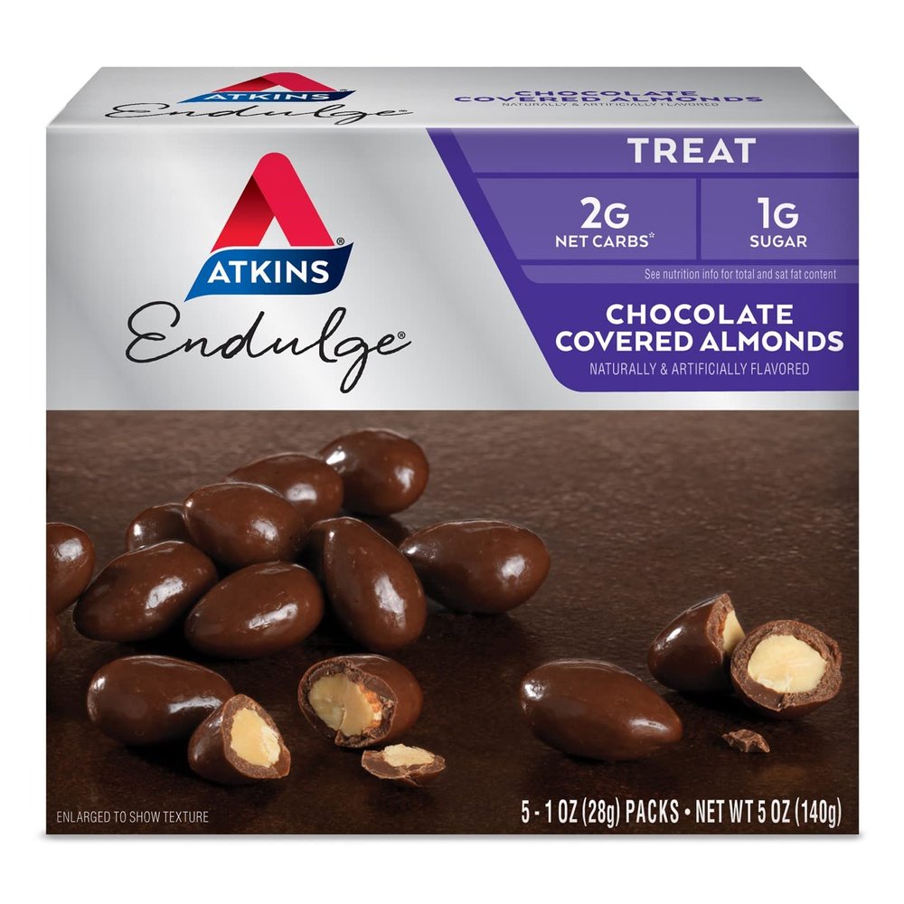 Atkins Endulge Almond Pieces, Chocolate,5 Count (Pack of 1)