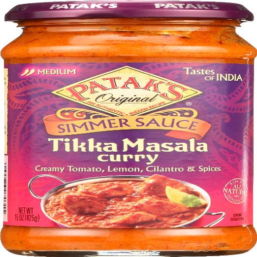 Patak's Tikka Masala Curry Cooking Sauce, Medium 18x 15Oz
