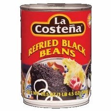 La Costena Refried Black Beans 48x 20.5 Oz