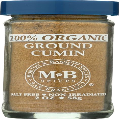 Morton & Bassett Organic Ground Cumin 6x 2Oz